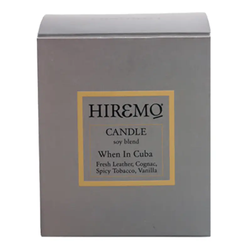 Lumanare din ceara de soia cu arome cubaneze Hiremo, 250 ml, Eolia