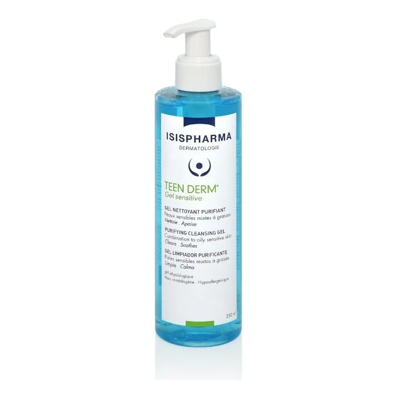 Gel de curatare Teen Derm Sensitive, 250 ml, IsisPharma