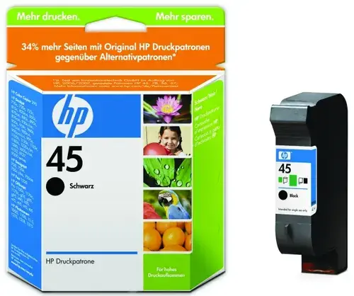 Cartus cerneala HP  45 (Negru)