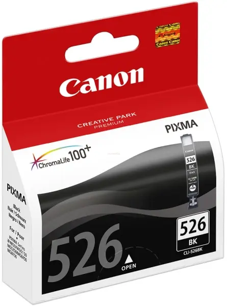 Cartus cerneala Canon CLI-526BK, acoperire 328 pagini (Negru)