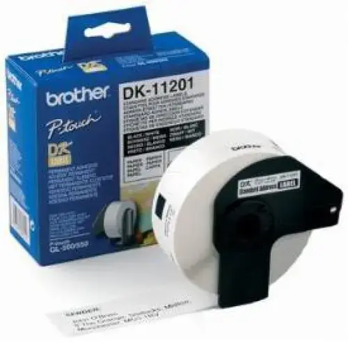 Etichete de Hartie Brother standard pentru adrese 29 mm x 90 mm, negru/alb