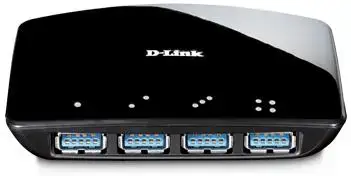 Hub USB 3.0 D-Link Superspeed 4 porturi