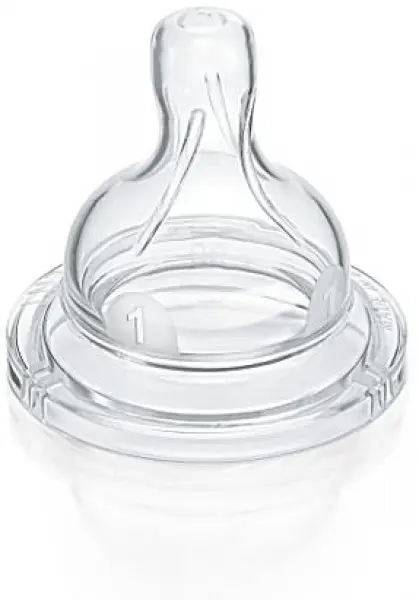Tetine silicon Philips Avent SCF631/27, 2 tetine silicon, 1 orificiu