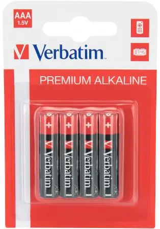 Baterii alcaline AAA Verbatim, 4 buc