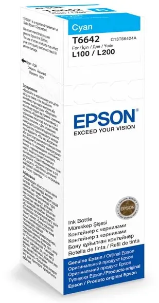 Cartus cerneala Epson C13T66424A, 70 ml (Cyan)