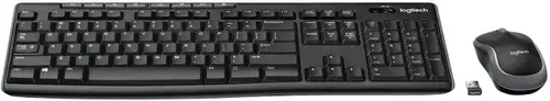Kit Tastatura si mouse Logitech MK270, USB, layout US International (Negru)