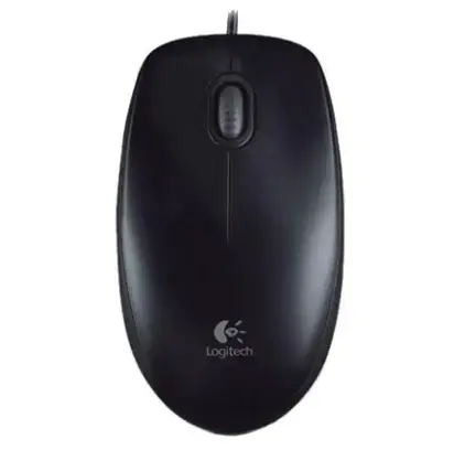 Mouse Optic Logitech B100, USB, 800 DPI (Negru)