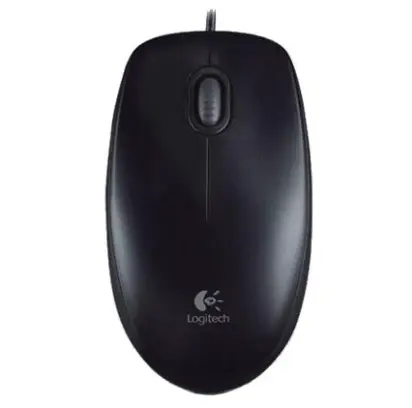 Mouse Optic Logitech B100, USB, 800 DPI (Negru)