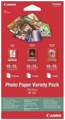 Hartie Foto Canon Variety Pack VP-101, 20 coli