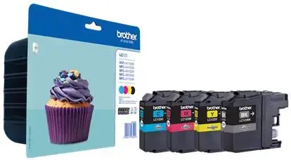 Set cartuse  Brother LC123VALBP, 600 pagini (Negru+Cyan+Magenta+Galben)