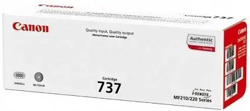 Toner Canon 737, acoperire 2400 pagini (Negru)