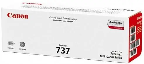 Toner Canon 737, acoperire 2400 pagini (Negru)