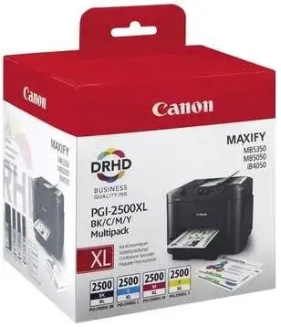 Pachet cartuse cerneala Canon PGI-2500XL MULTI (Negru + Cyan + Magenta + Galben)
