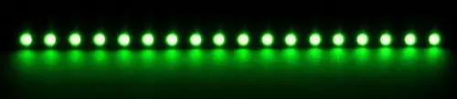 Bara rigida Nanoxia, 18 LED-uri ultra-luminoase, 20 cm (Verde)