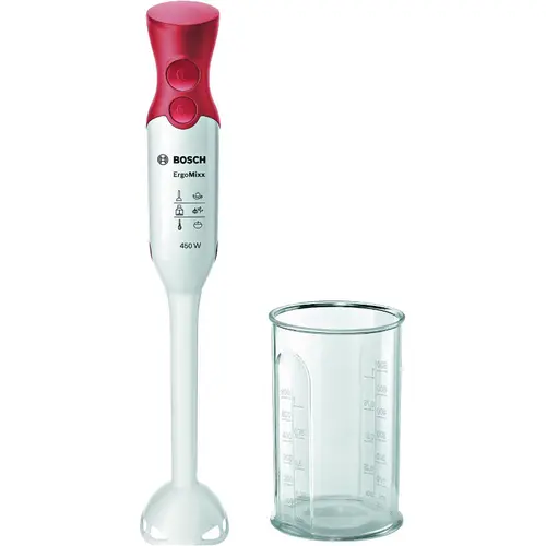 Mixer vertical BOSCH MSM64010, 450W, 0.7l (Alb-Rosu)