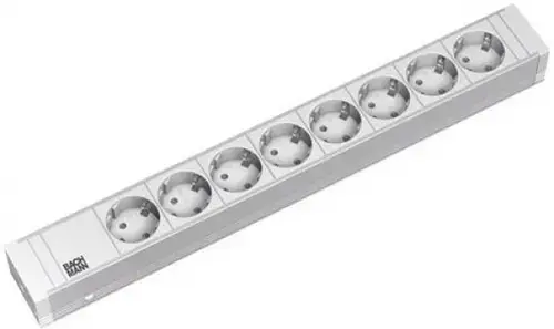 Prelungitor Bachmann 333.601, 8 x Schuko, 2m