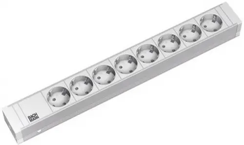 Prelungitor Bachmann 333.601, 8 x Schuko, 2m