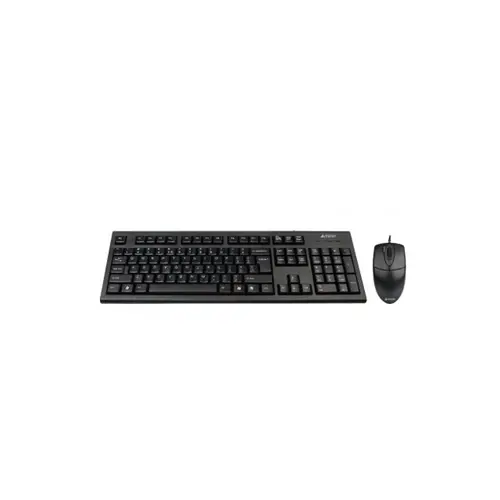 Kit Tastatura A4Tech KRS-83 si Mouse OP-720 USB (Negru)