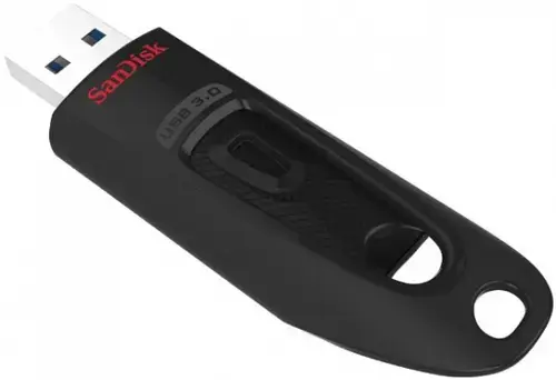 Stick USB SanDisk Cruzer Ultra, 64GB, USB 3.0, Negru