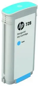 Cartus cerneala HP DesignJet 728, 130 ml (Cyan)