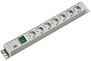 Prelungitor cu protectie Bachmann, 7 prize Schuko, lungime 2m