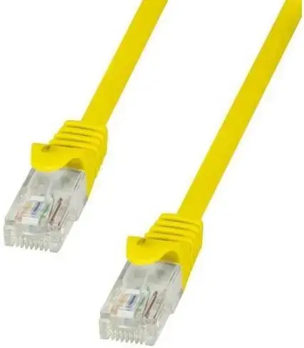 Cablu UTP LogiLink CP1037U, Patchcord, CAT.5e, 1m (Galben)