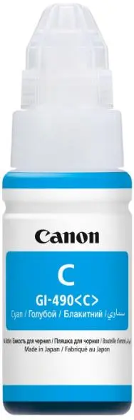Cartus cerneala Canon GI-490 C, acoperire aprox. 7000 pagini (Cyan)