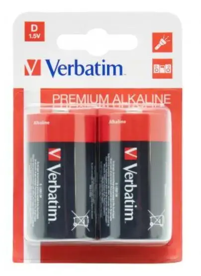 Baterii Alkaline Verbatim 49923, 2 buc