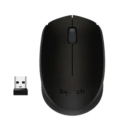 Mouse Wireless Optic Logitech B170, USB,  1000 DPI (Negru)