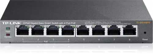 Switch TP-Link TL-SG108PE, Gigabit, 8 Porturi, 4 x PoE