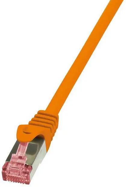 Cablu S/FTP LogiLink CQ3028S, Patchcord, CAT.6, 0.5 m (Portocaliu)