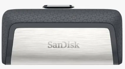 Stick USB Sandisk Ultra Dual Drive, 128GB, USB Type C (Gri/Negru)