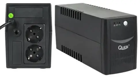 UPS Quer Micropower, 600VA/360W, 2 x Schuko (Negru)