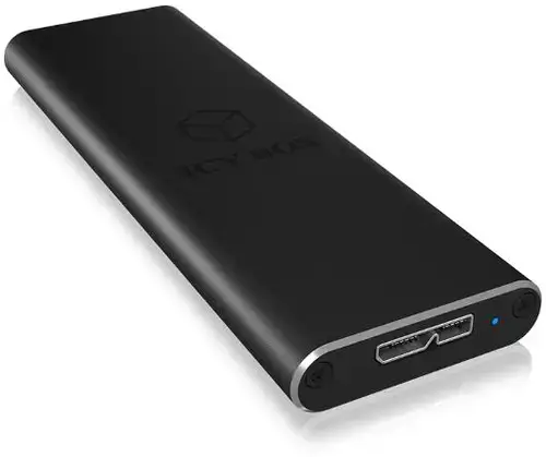 Adaptor Extern IcyBox IB-183M2, USB 3.0 la M.2 SSD 1.8inch, Negru