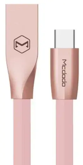 Cablu de date Mcdodo Zn-Link, Type-C, 1.5m, 2.4A max (Roz)
