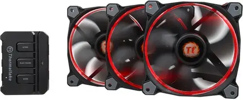 Kit Ventilatoare Thermaltake Riing 12 Series, 120mm, 3buc. (Led RGB)