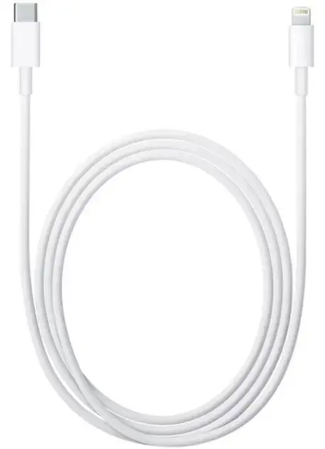 Cablu de date Apple MKQ42ZM/A, USB Tip-C - Lightning, 2m (Alb)