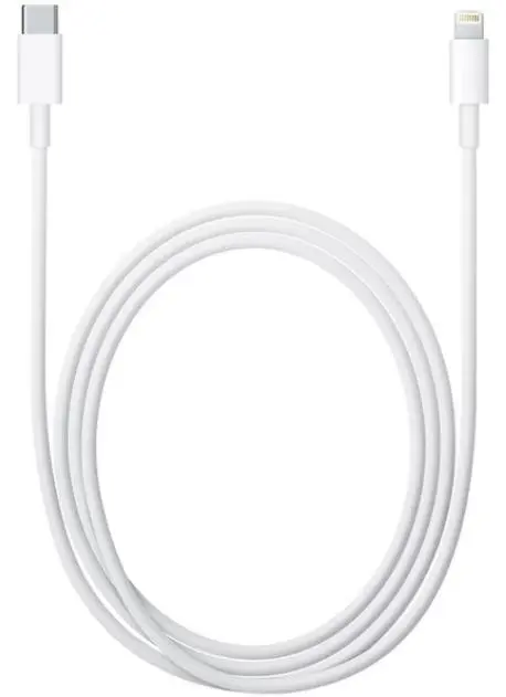 Cablu de date Apple MKQ42ZM/A, USB Tip-C - Lightning, 2m (Alb)