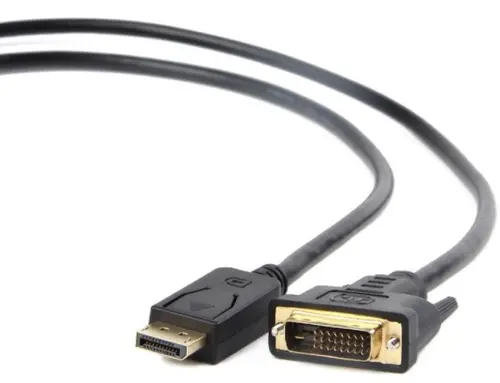 Cablu Monitor Gembird CC-DPM-DVIM-1M, DisplayPort (tata) - DVI (tata), 1 m (Negru)