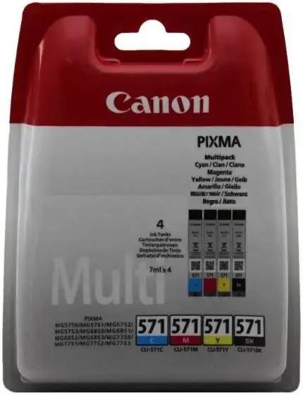 Set cartuse cerneala Canon CLI-571MULTI Multipack (Cyan+Magenta+Yellow+Black)
