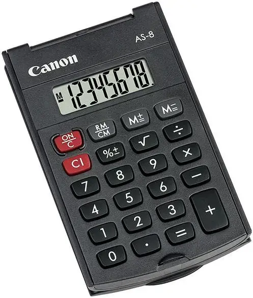 Calculator de birou Canon AS-8 (Negru)