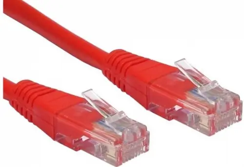 Cablu UTP Spacer SP-PT-CAT5-1M-R, Patch cord, CAT.5e, 1 m (Rosu)