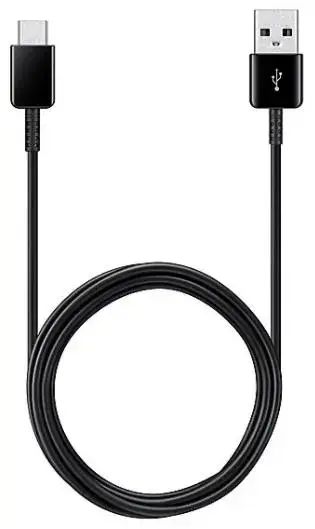 Cablu de date Samsung EP-DG930MBEGWW, USB Type-C, 1.5m, 2 bucati (Negru)