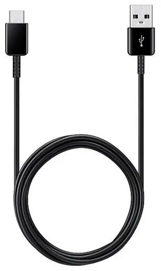 Cablu de date Samsung EP-DG930MBEGWW, USB Type-C, 1.5m, 2 bucati (Negru)