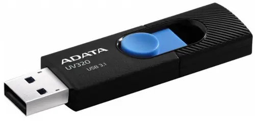 Stick USB A-DATA UV320 64GB, USB 3.1 (Negru/Albastru)