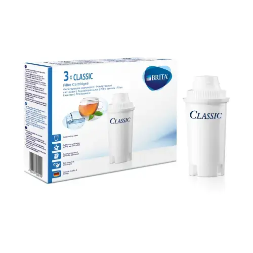 Set Filtre Brita Classic BR1012169 pentru dispozitivele de filtrare a apei, 3 bucati