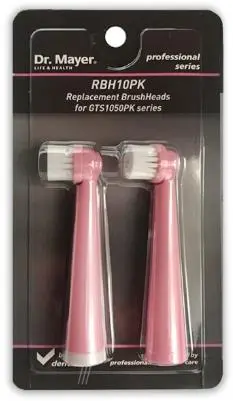 Rezerva periuta de dinti electrica Dr. Mayer RBH10PK, compatibila cu GTS1050, 2 buc (Roz)
