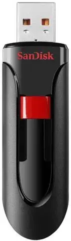 Stick USB SanDisk Cruzer Glide, 32GB (Negru/Rosu)