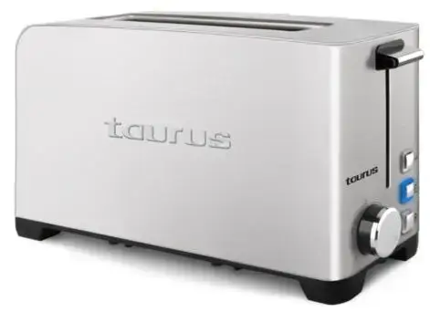 Prajitor de paine Taurus My toast legend, 1050 W, 1 felie, 7 trepte de prajire, Sistem de centrare a feliilor de paine (Inox)