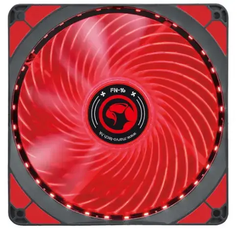Ventilator Marvo FN-16, Iluminare LED (Rosu)